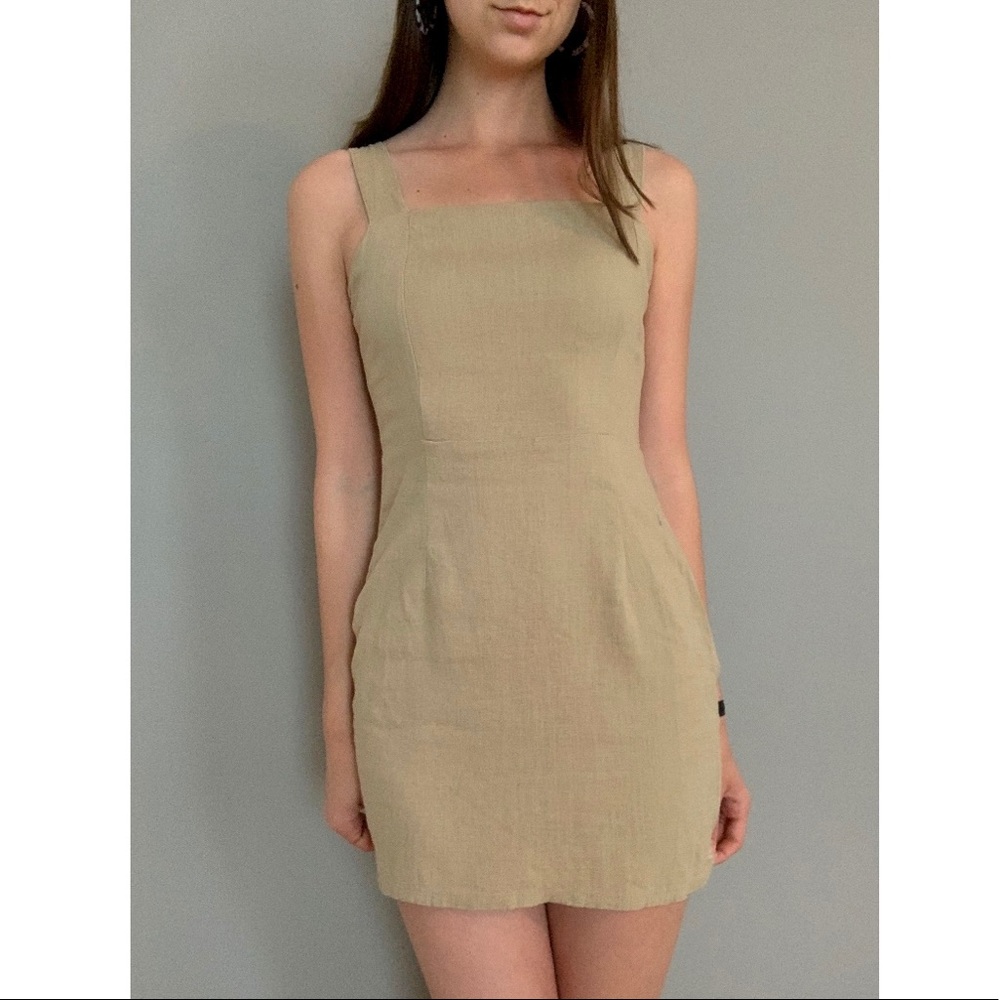 Nasty Gal Tan Dress
